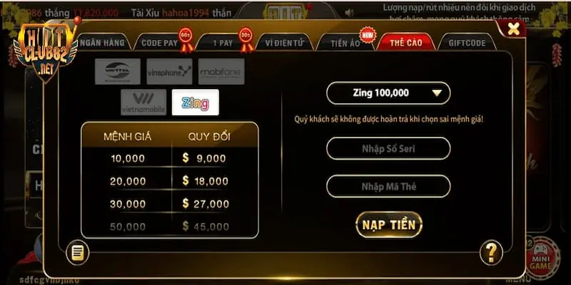 nạp thẻ cào nhận 50k Sự kiện nạp thẻ cào nhận 50K được nhiều hội viên chào đón